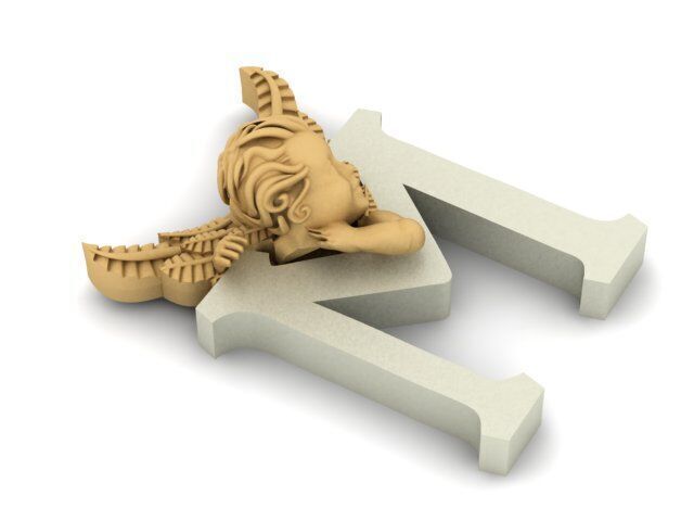 angel M  3D print model_11