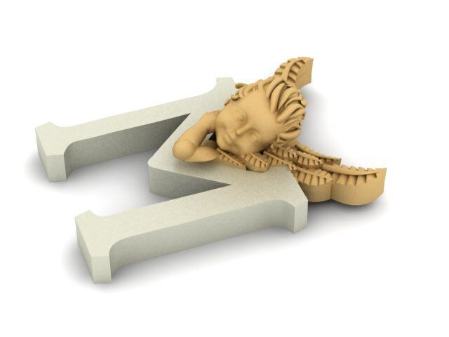 angel M  3D print model_17