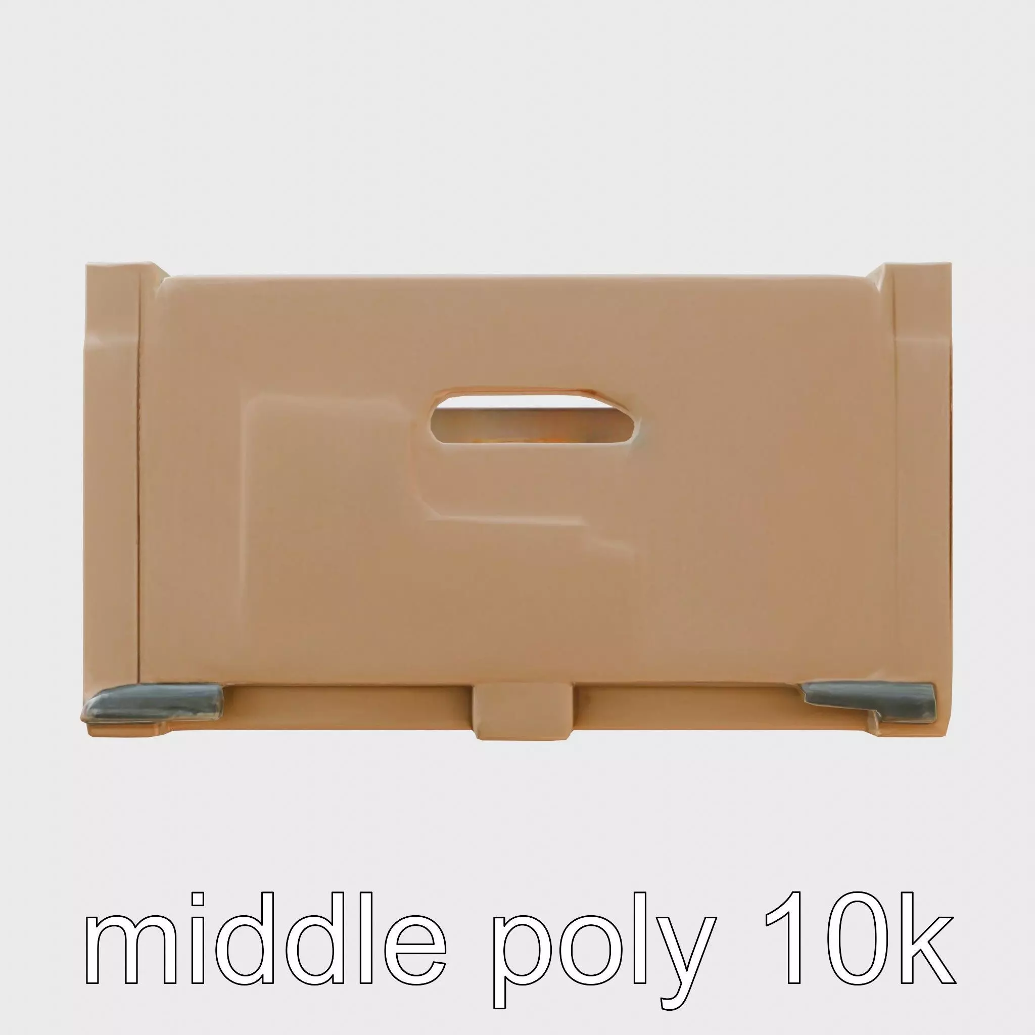 Cardboard Shipping Crate Model Pack Low-poly 3D model_0