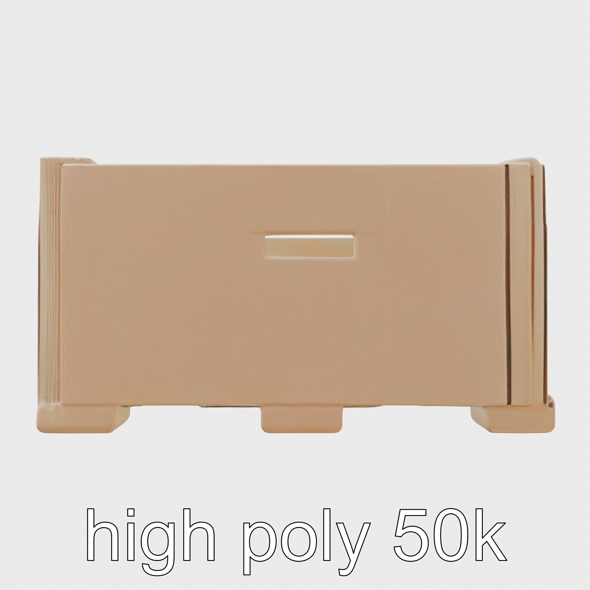 Cardboard Shipping Crate Model Pack Low-poly 3D model_20