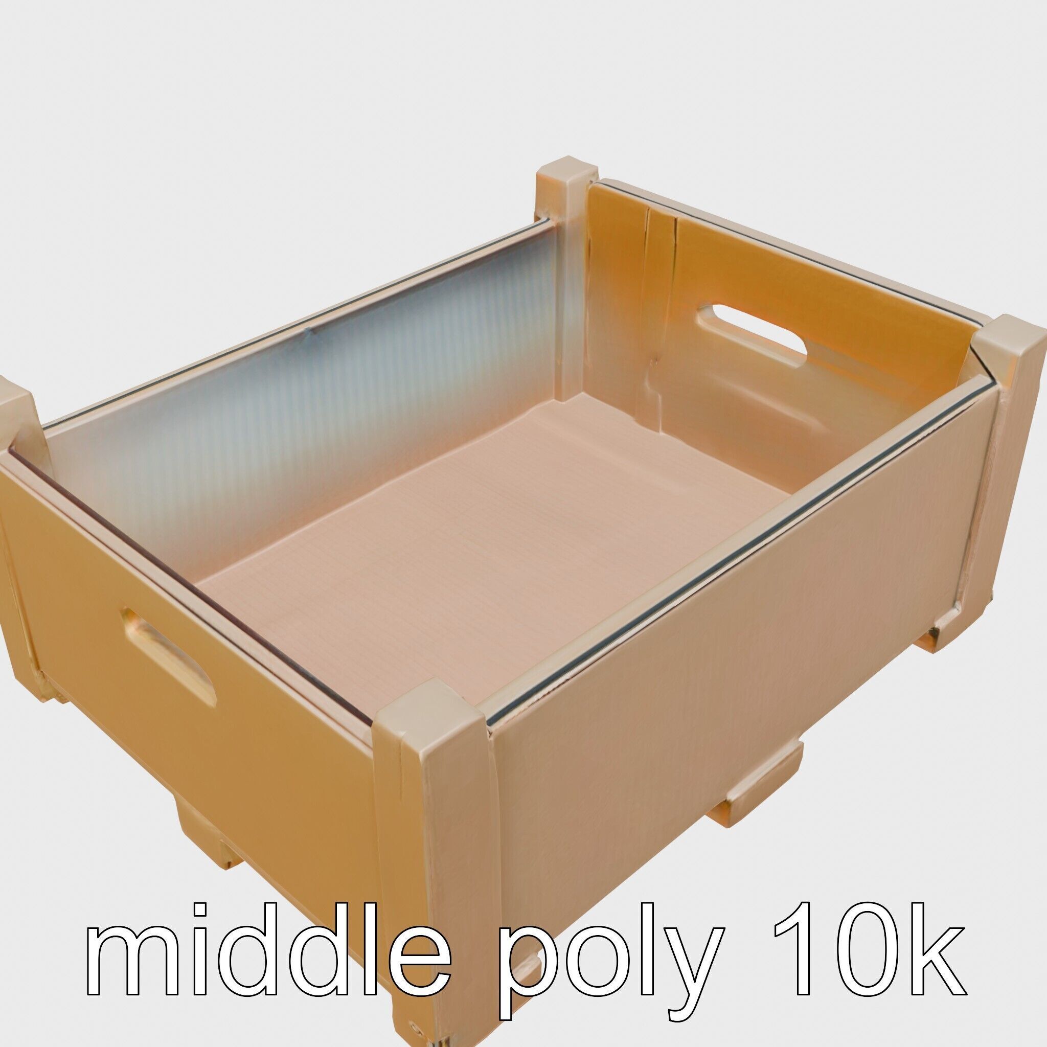 Cardboard Shipping Crate Model Pack Low-poly 3D model_12