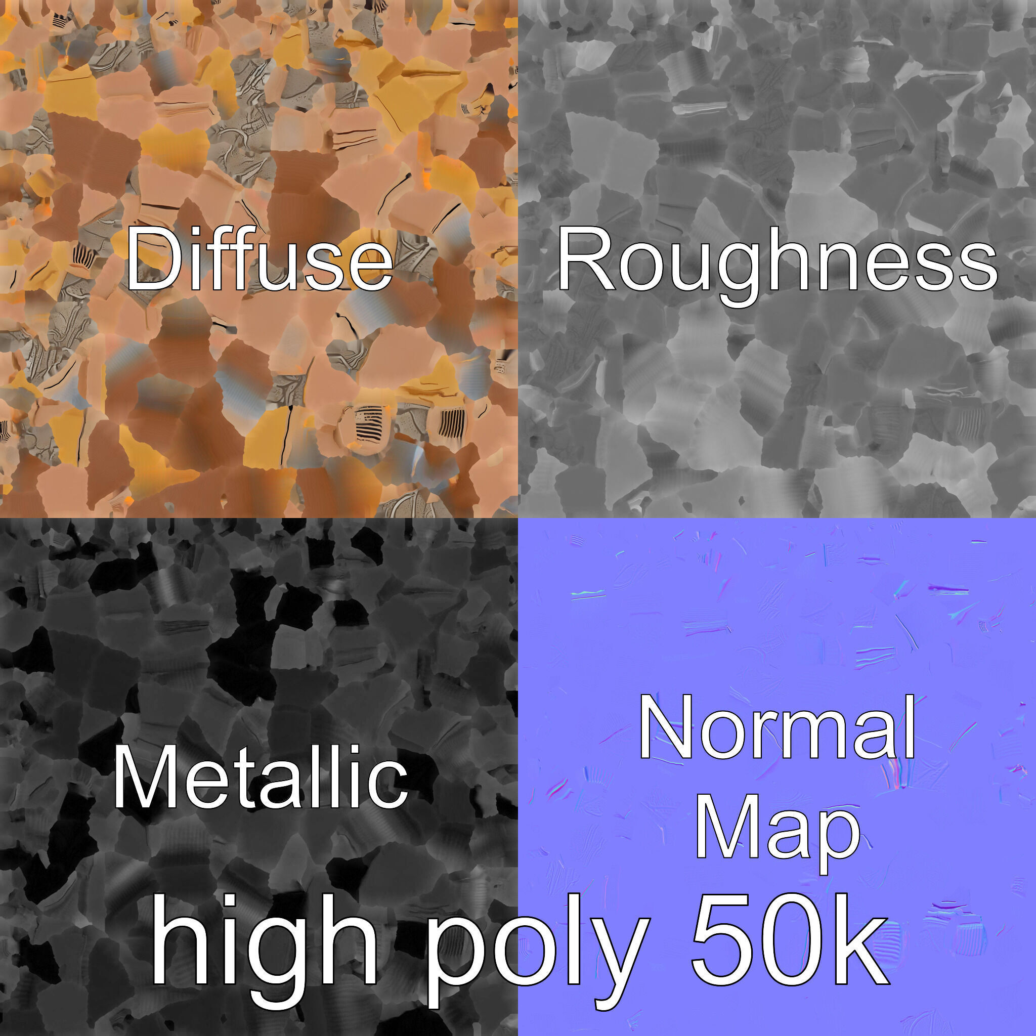 Cardboard Shipping Crate Model Pack Low-poly 3D model_31