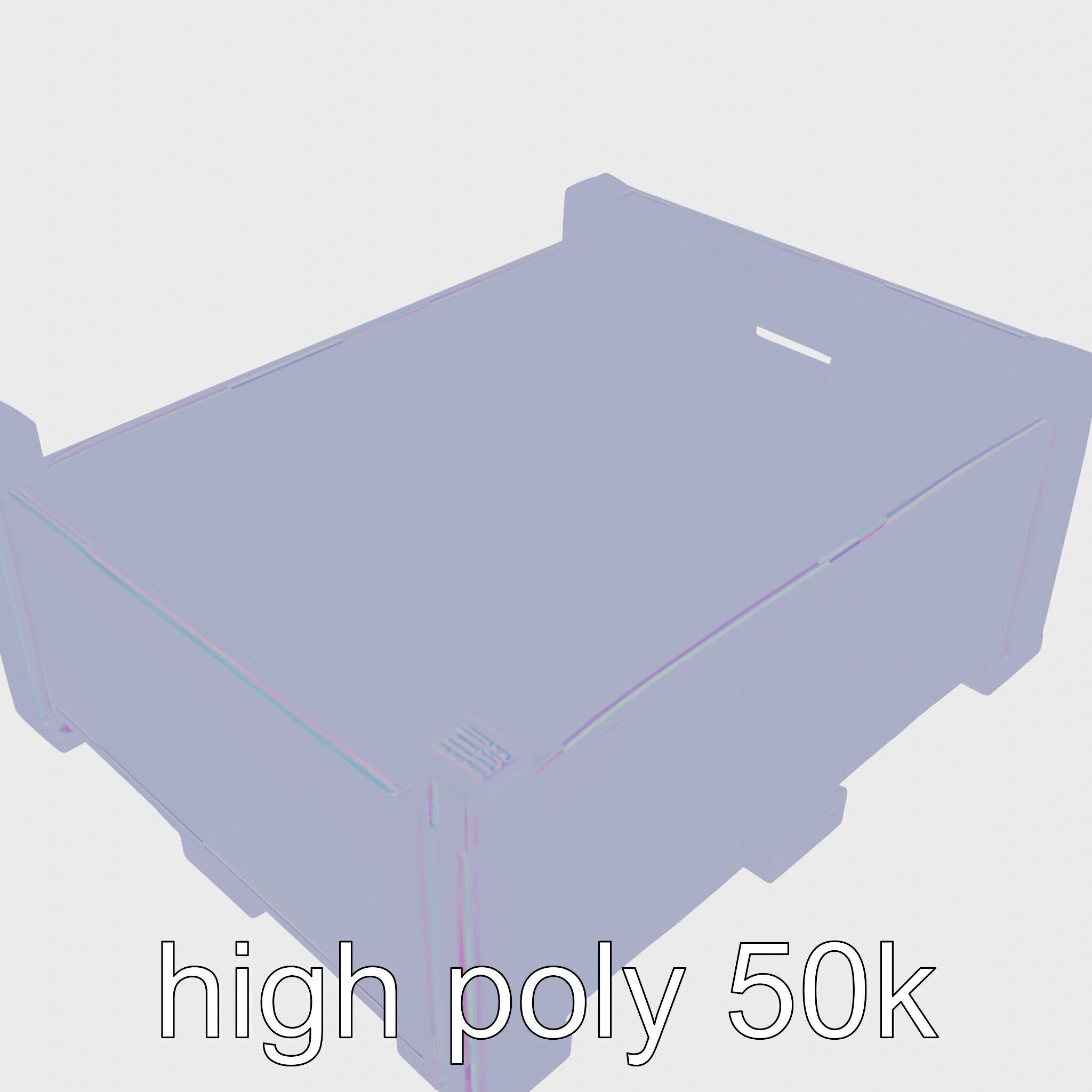 Cardboard Shipping Crate Model Pack Low-poly 3D model_17