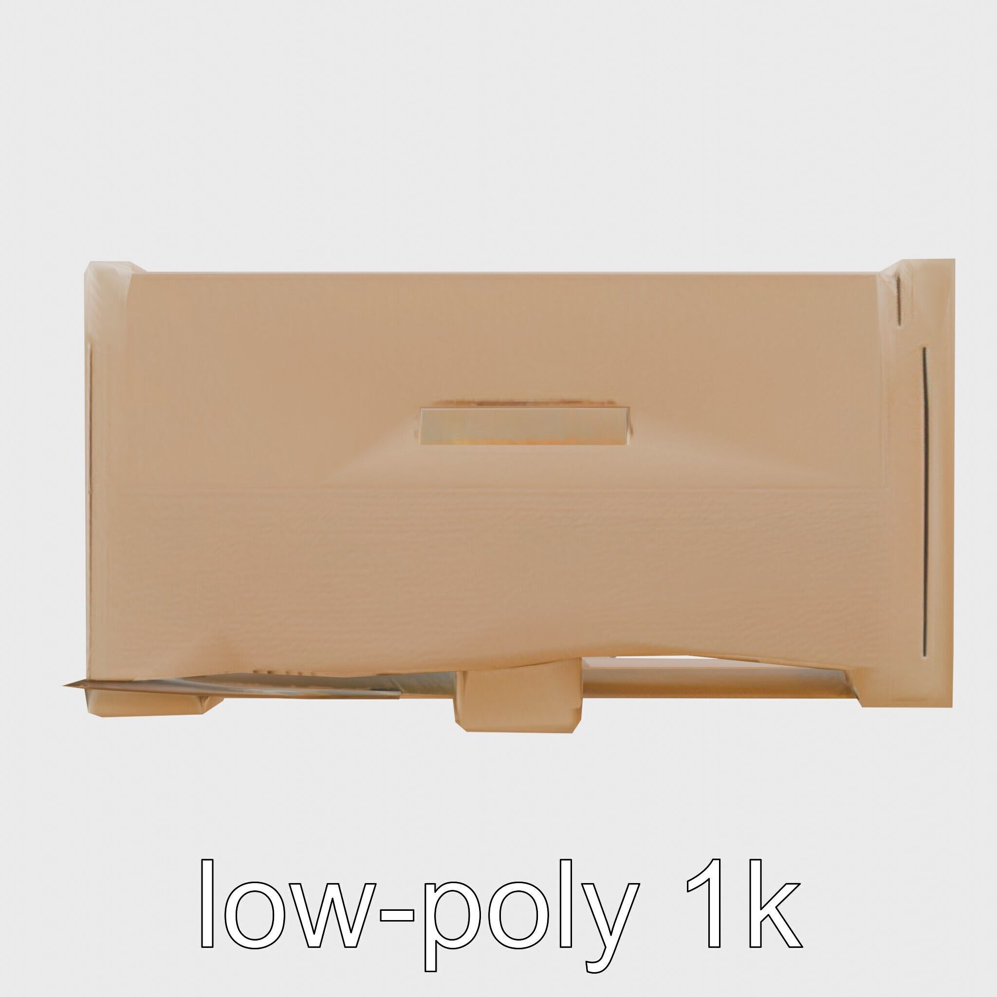 Cardboard Shipping Crate Model Pack Low-poly 3D model_15