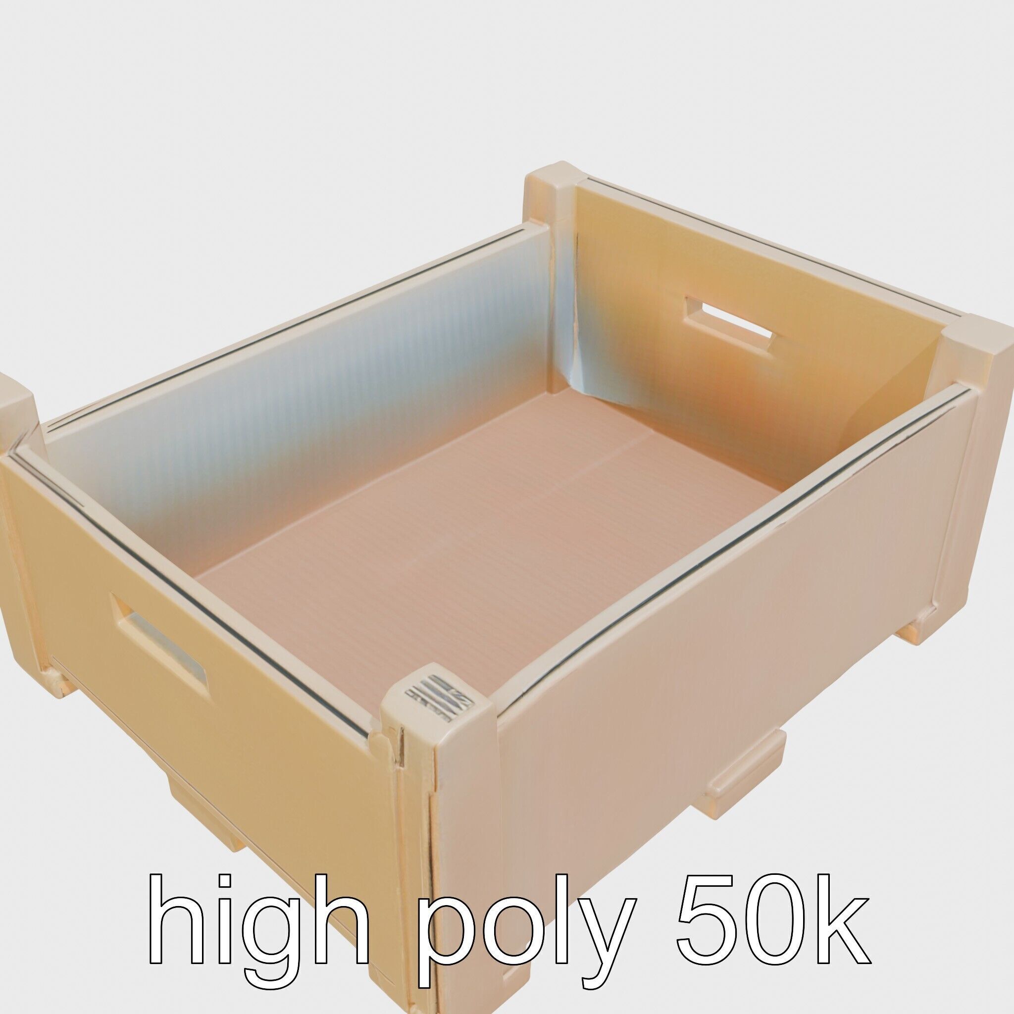 Cardboard Shipping Crate Model Pack Low-poly 3D model_21