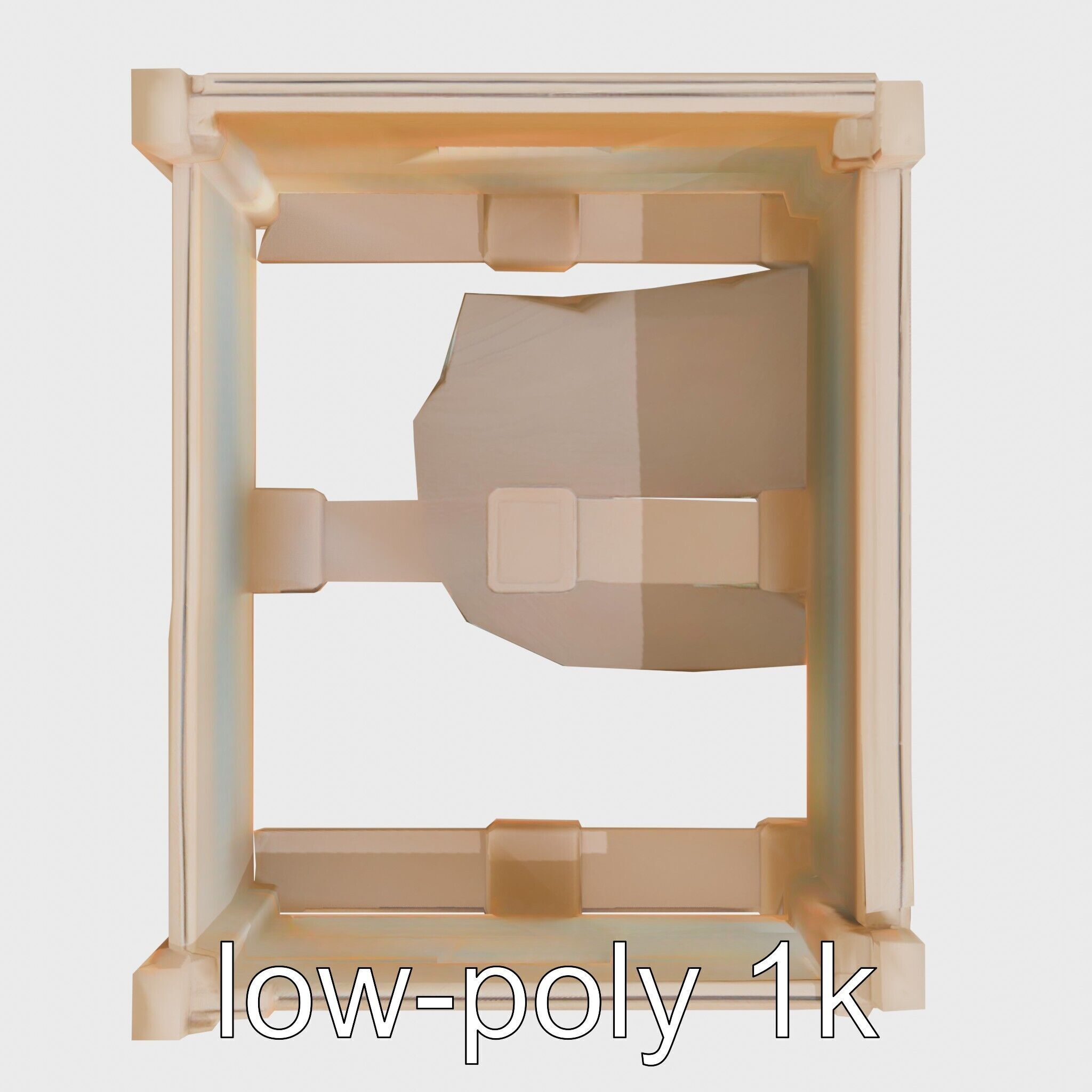 Cardboard Shipping Crate Model Pack Low-poly 3D model_13