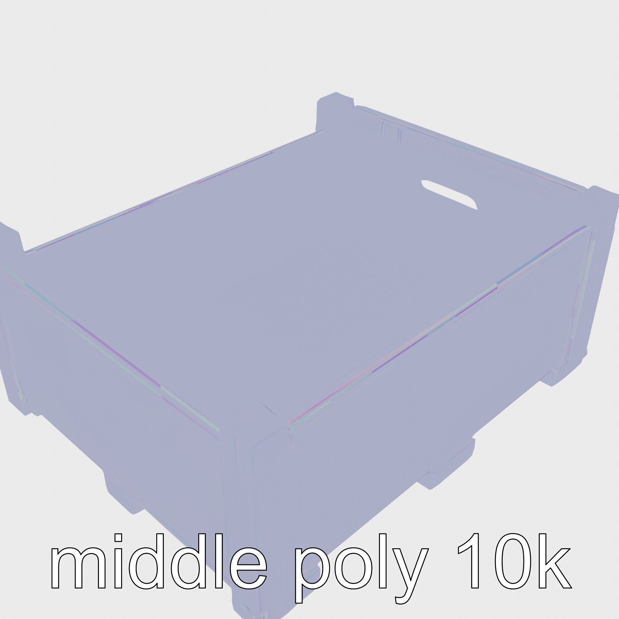 Cardboard Shipping Crate Model Pack Low-poly 3D model_18