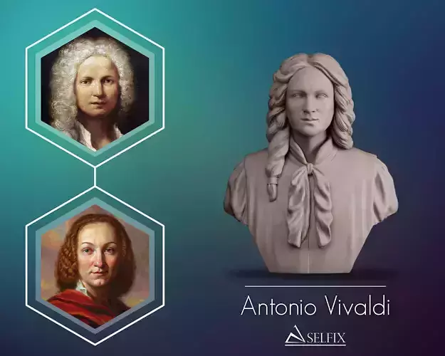 Antonio Vivaldi Bust sculpture