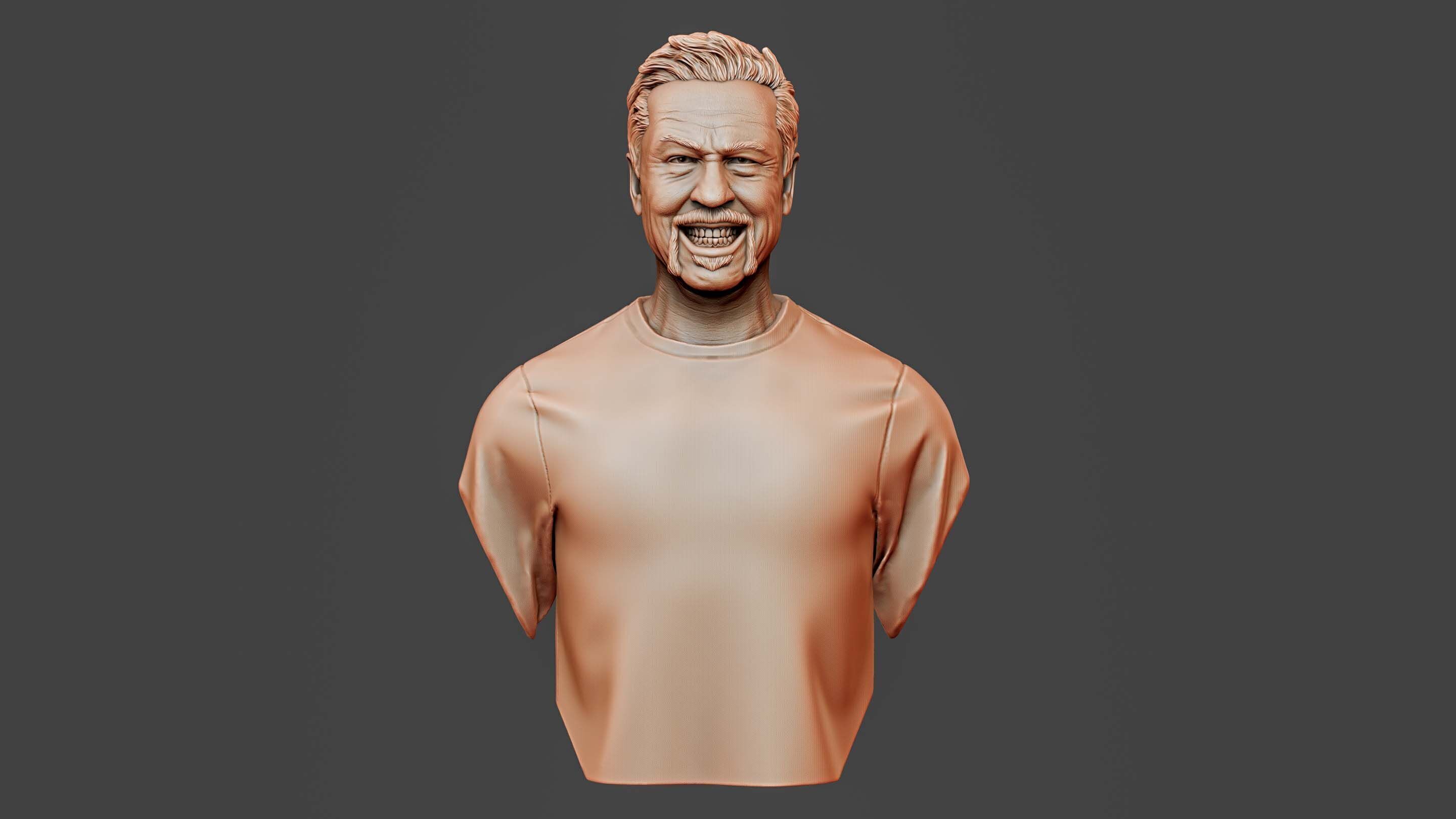 James Hetfield Bust sculpture 3D print model_16