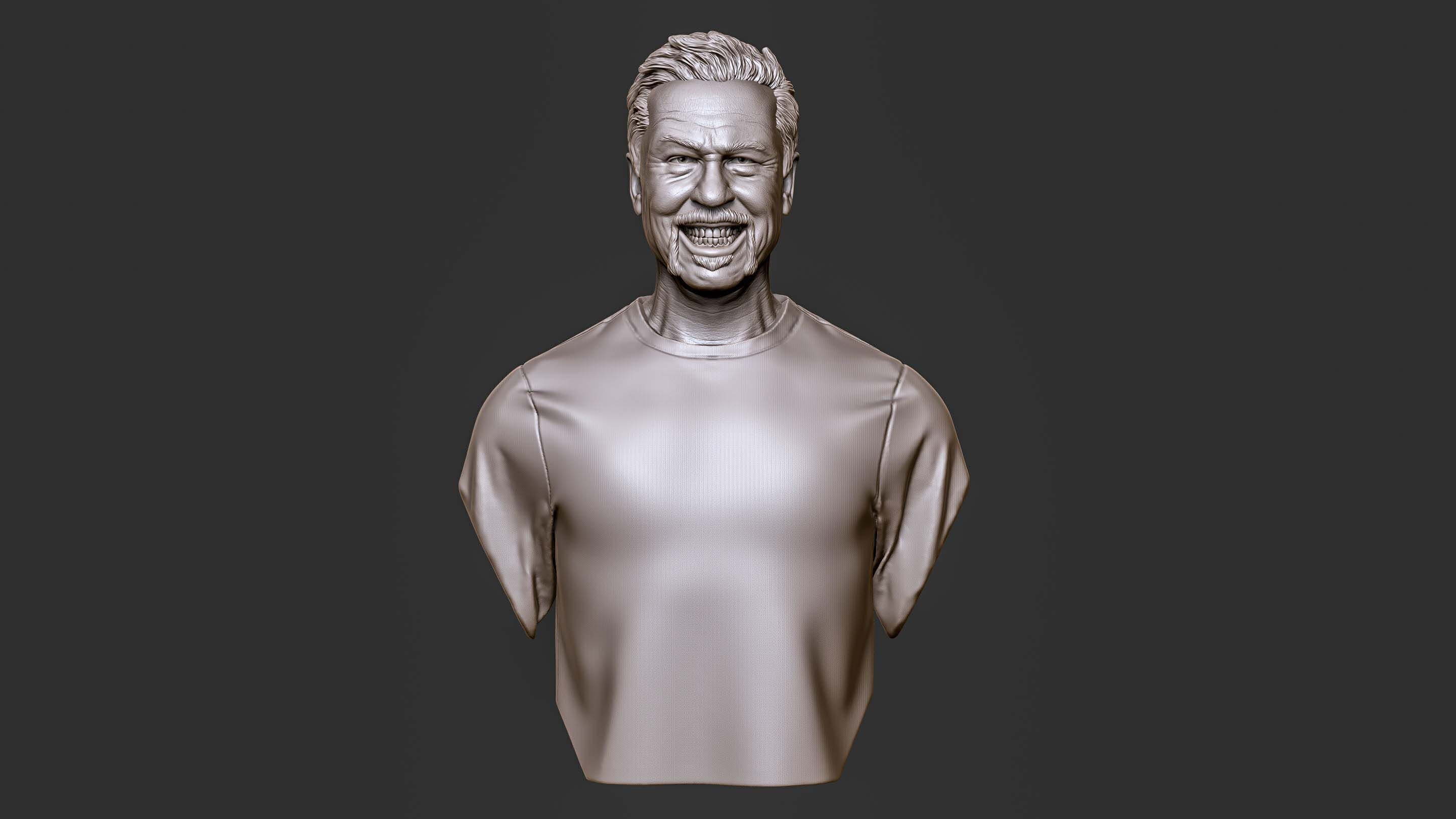 James Hetfield Bust sculpture 3D print model_18