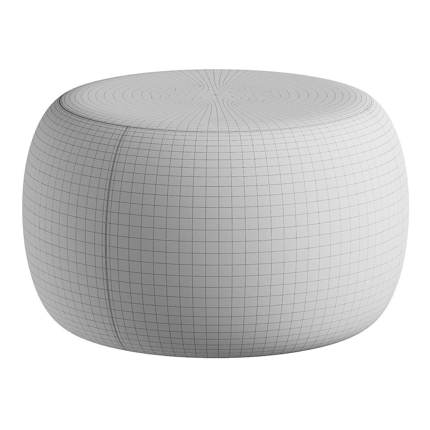 pouf brown 3D model_6