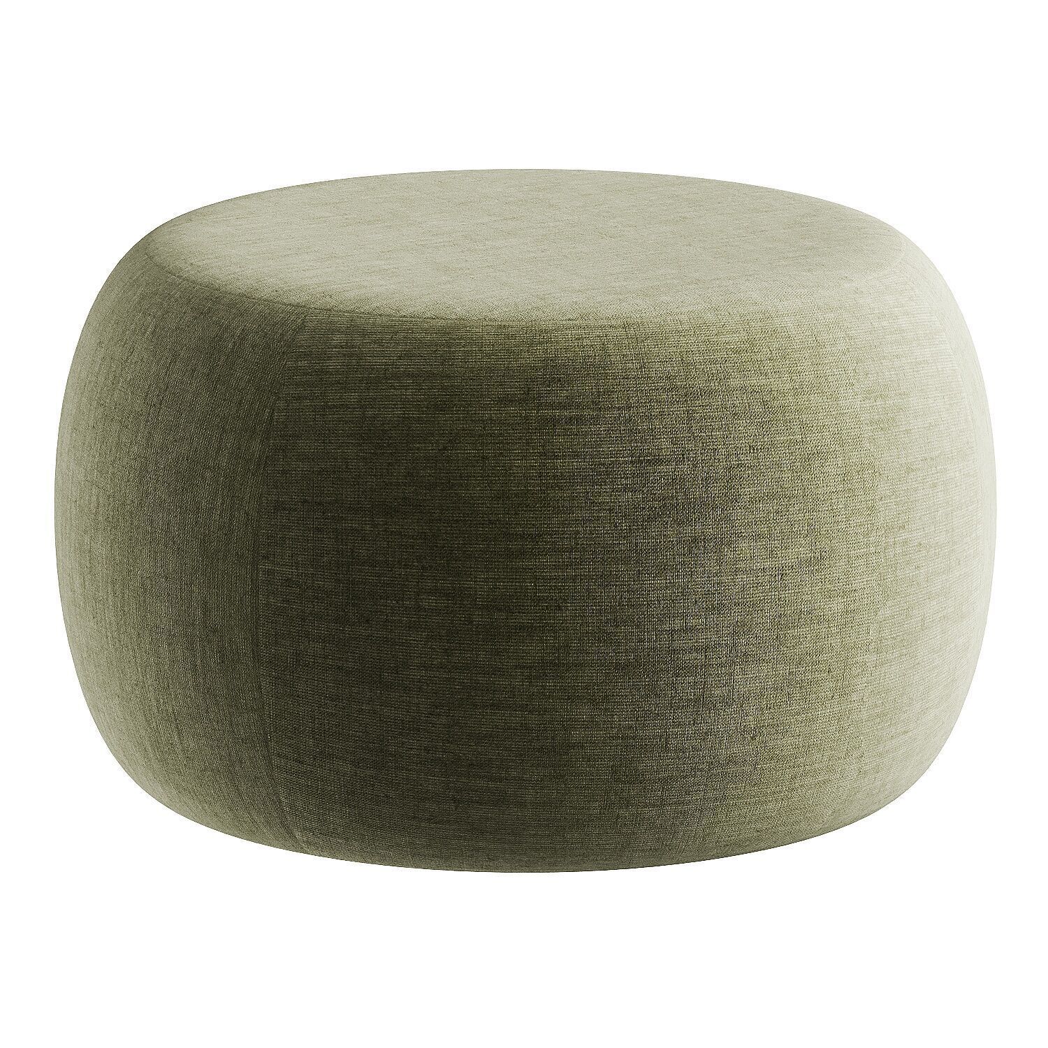 pouf brown 3D model_2