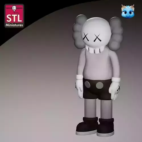 STL File for 3D Printing  Inspired by KAWS Companion