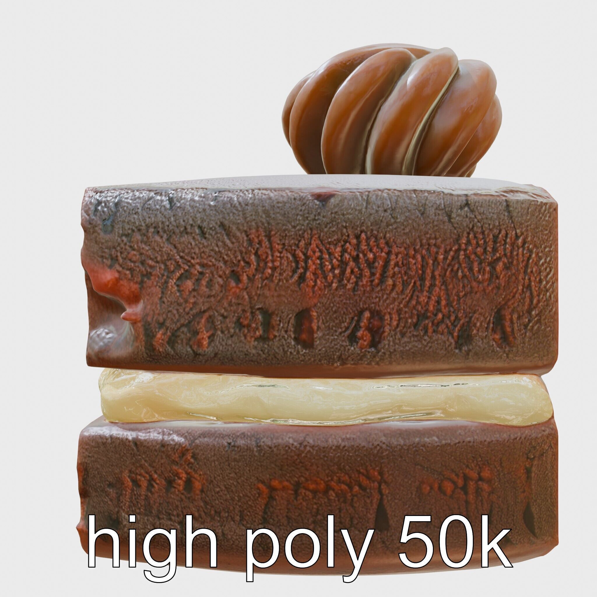 Austrian Sachertorte Cake 3D Model Pack Low-poly 3D model_5