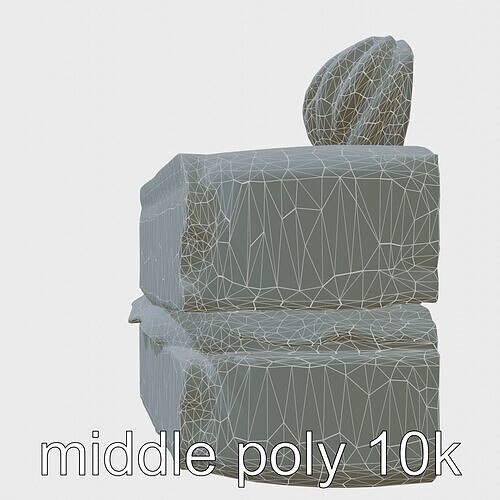 Austrian Sachertorte Cake 3D Model Pack Low-poly 3D model 7