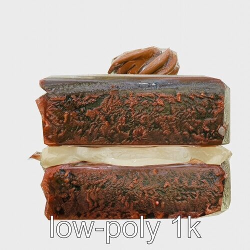 Austrian Sachertorte Cake 3D Model Pack Low-poly 3D model 5