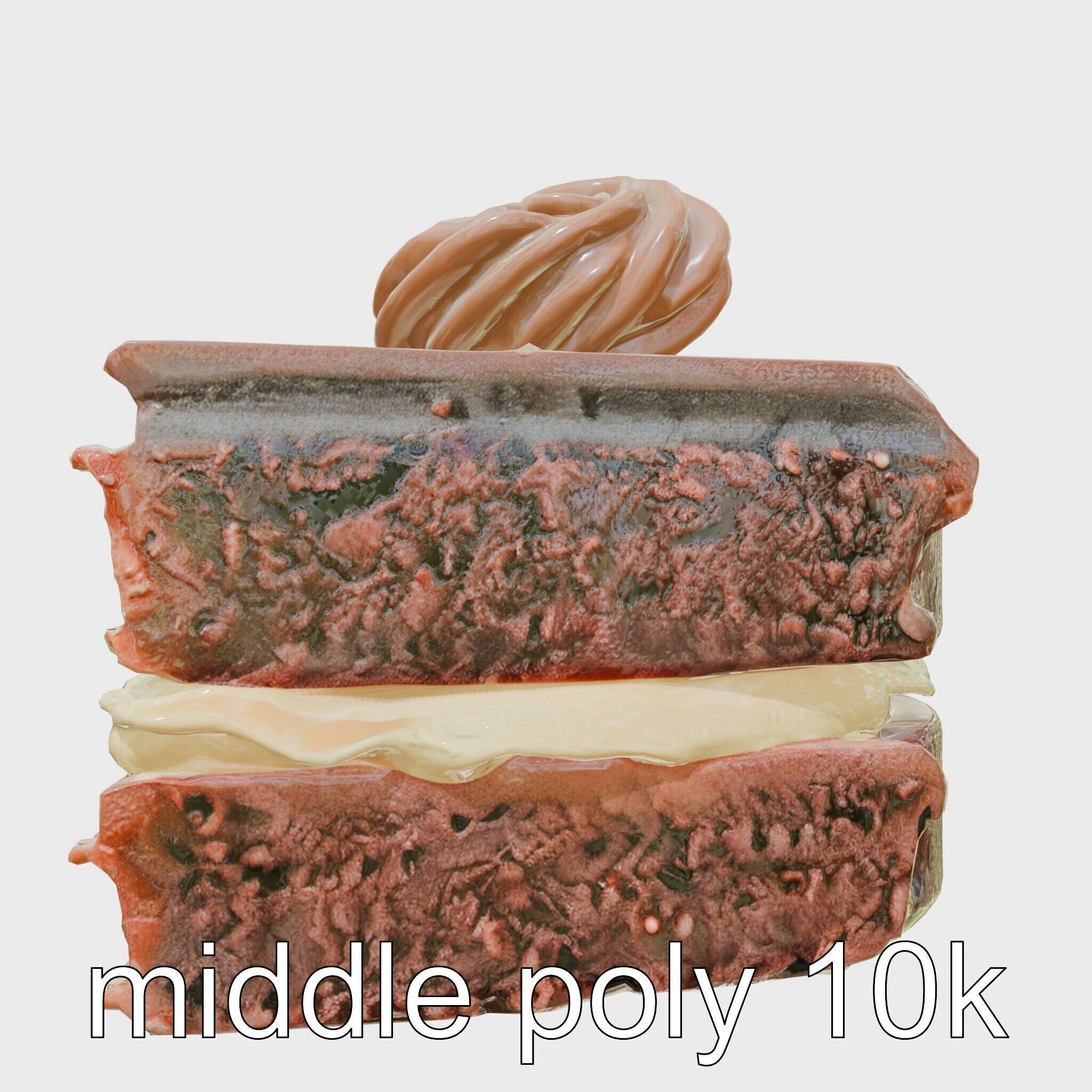 Austrian Sachertorte Cake 3D Model Pack Low-poly 3D model_32