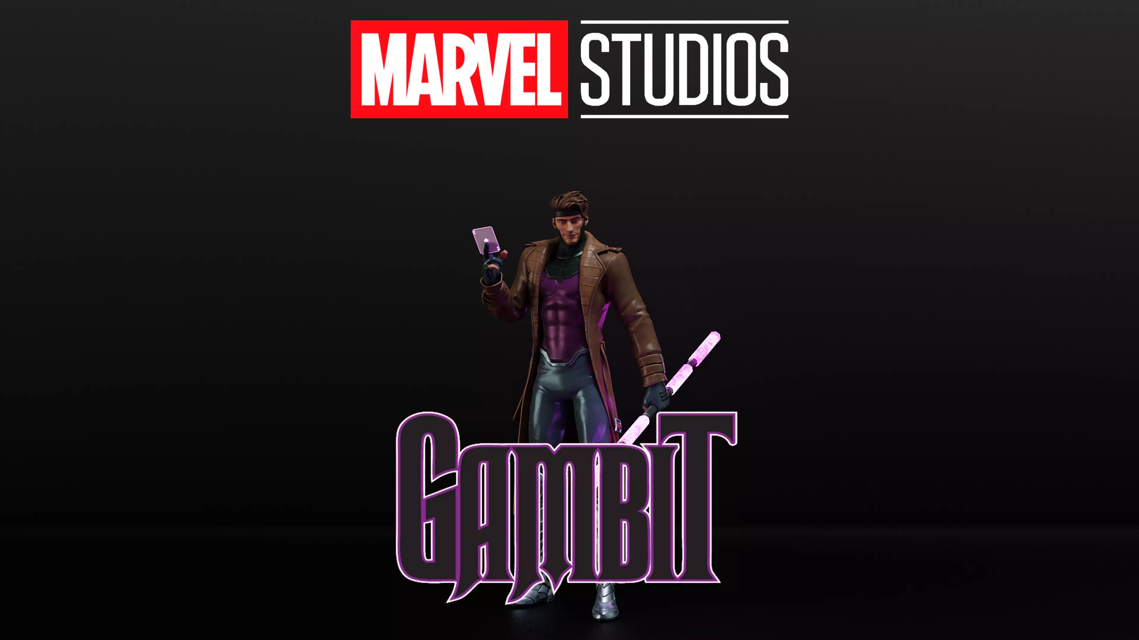 Gambit Low-poly 3D model