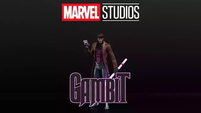 Gambit Low-poly 3D model