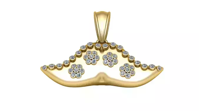 DIAMOND PENDANT 3D PRINTABLE MODEL 