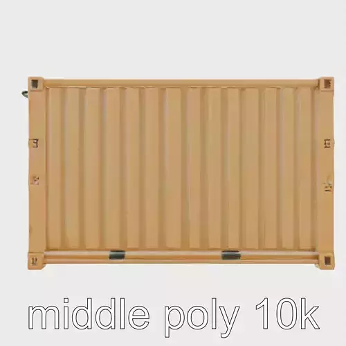 Logistics Container Detailed Corrugated model pack