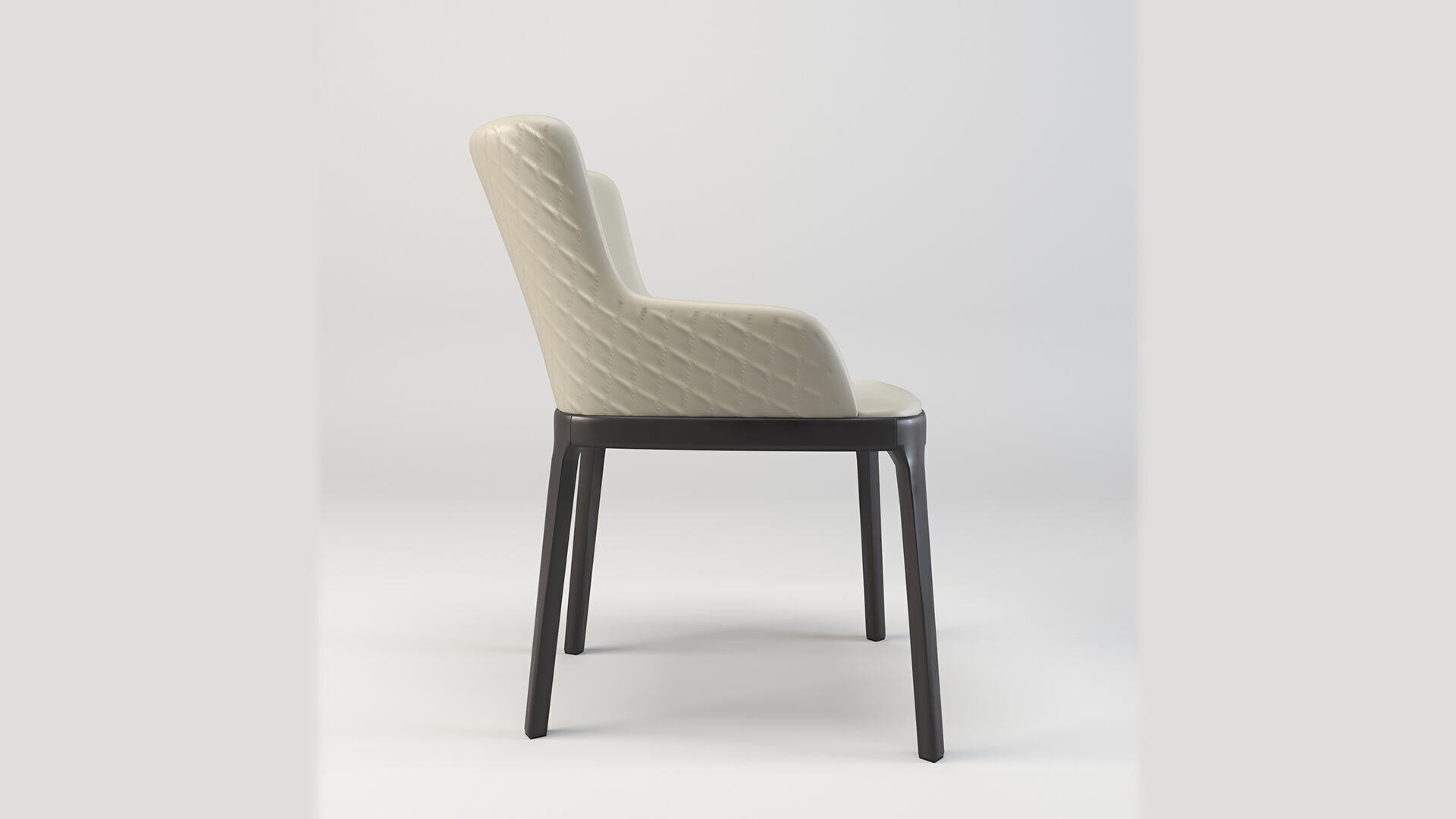 Modern Upholstered Dining Chair 3D Model Low-poly 3D model_3