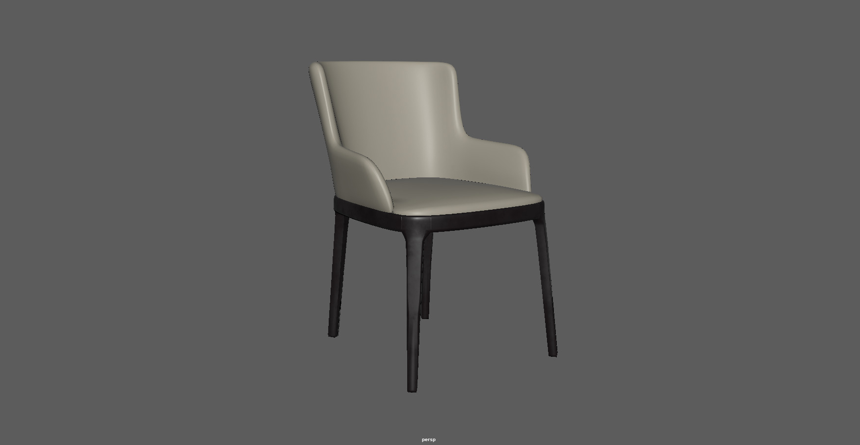 Modern Upholstered Dining Chair 3D Model Low-poly 3D model_8