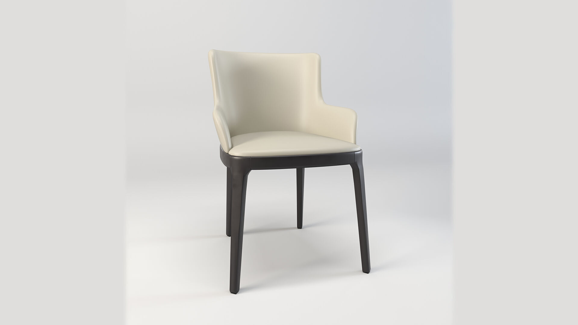 Modern Upholstered Dining Chair 3D Model Low-poly 3D model_5