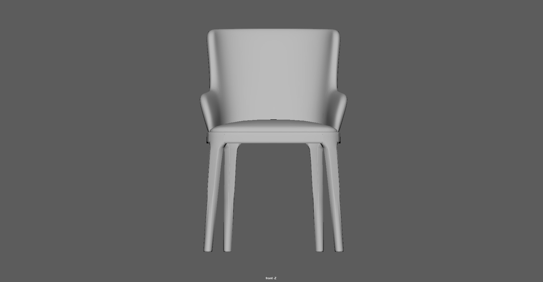 Modern Upholstered Dining Chair 3D Model Low-poly 3D model_15