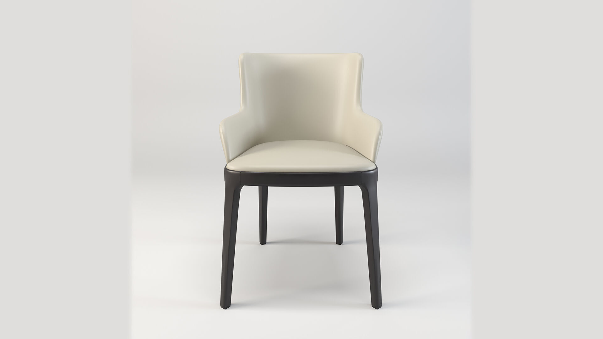 Modern Upholstered Dining Chair 3D Model Low-poly 3D model_2