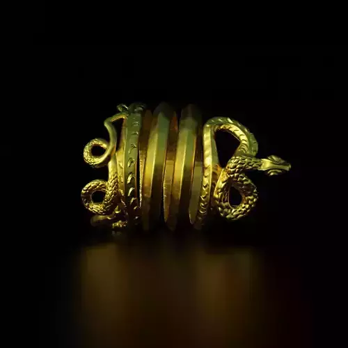 3d Model of  Snake Ring from Ancient Age