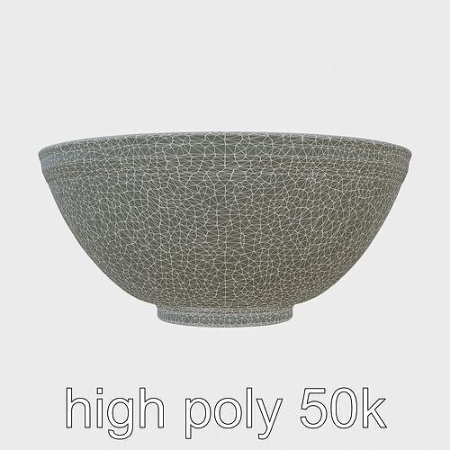 Vietnamese Pho Noodle Soup 3D model pack Low-poly 3D model 6