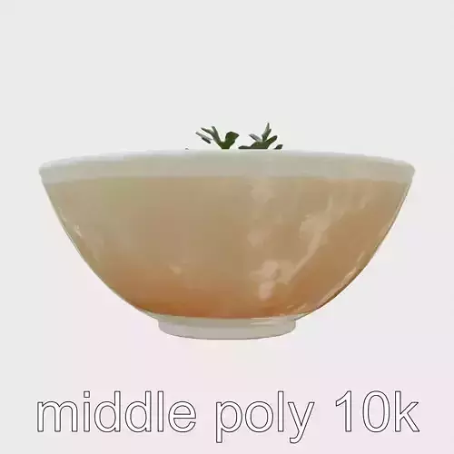 Vietnamese Pho Noodle Soup 3D model pack Low-poly 3D model