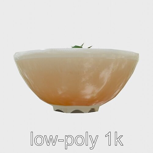 Vietnamese Pho Noodle Soup 3D model pack Low-poly 3D model 5
