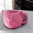Cat head cup or flower pot