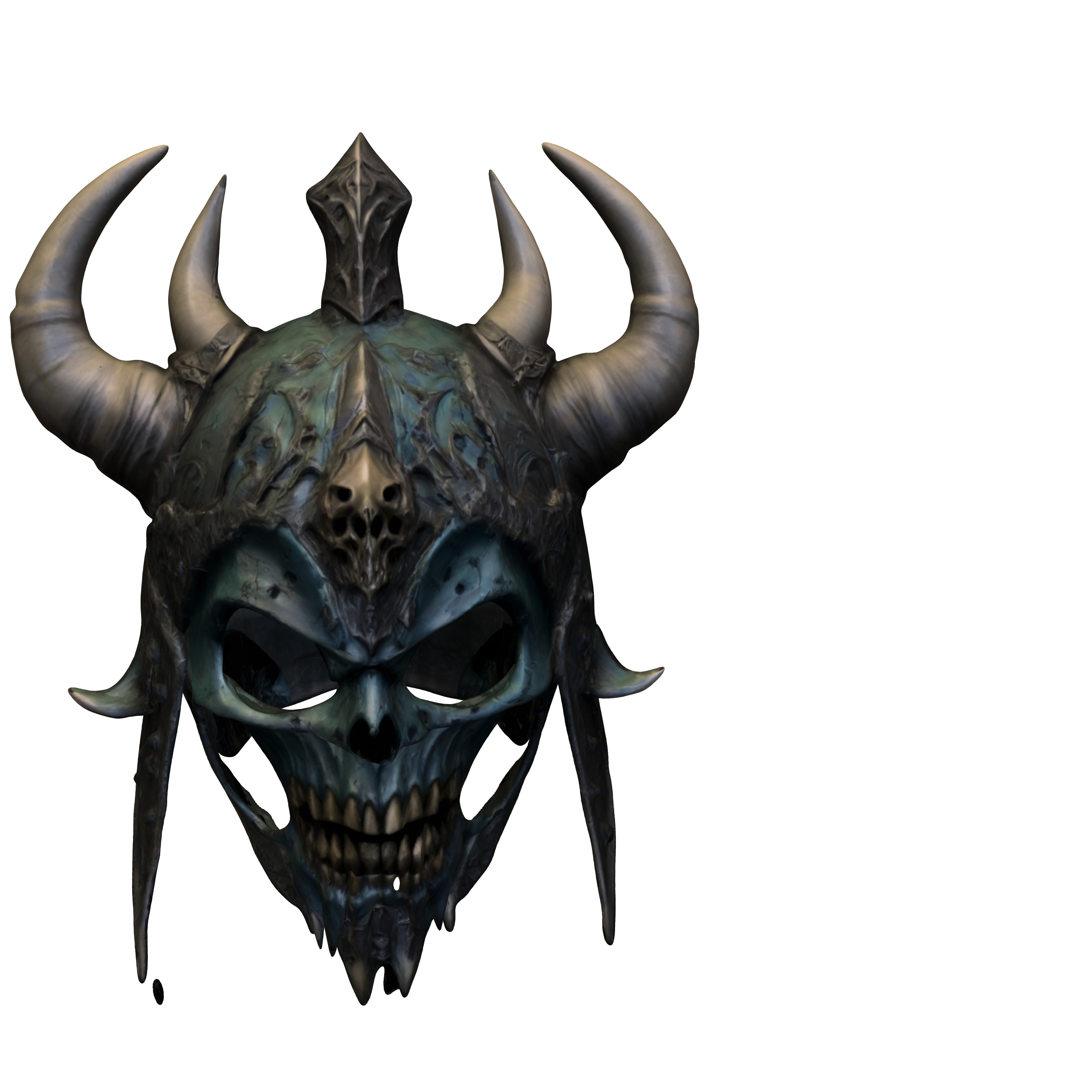 Demonic Skull 3D model_4