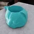 Cat sphere cute cartoon planter STL flower vase 3D print model_0