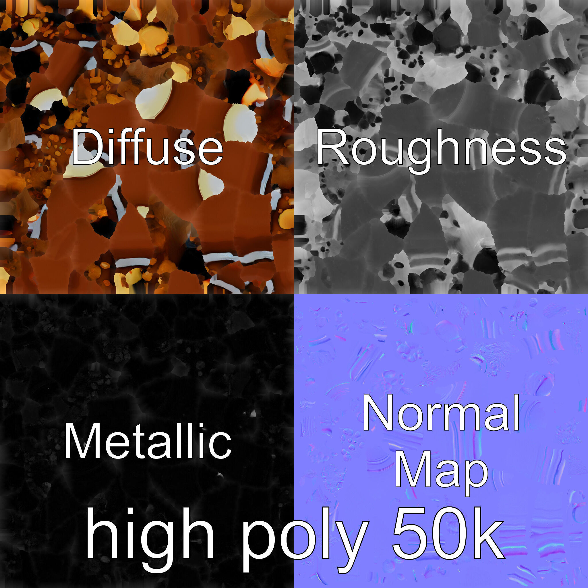 Moroccan Tagine Cooked Lamb Model Pack Low-poly 3D model_29