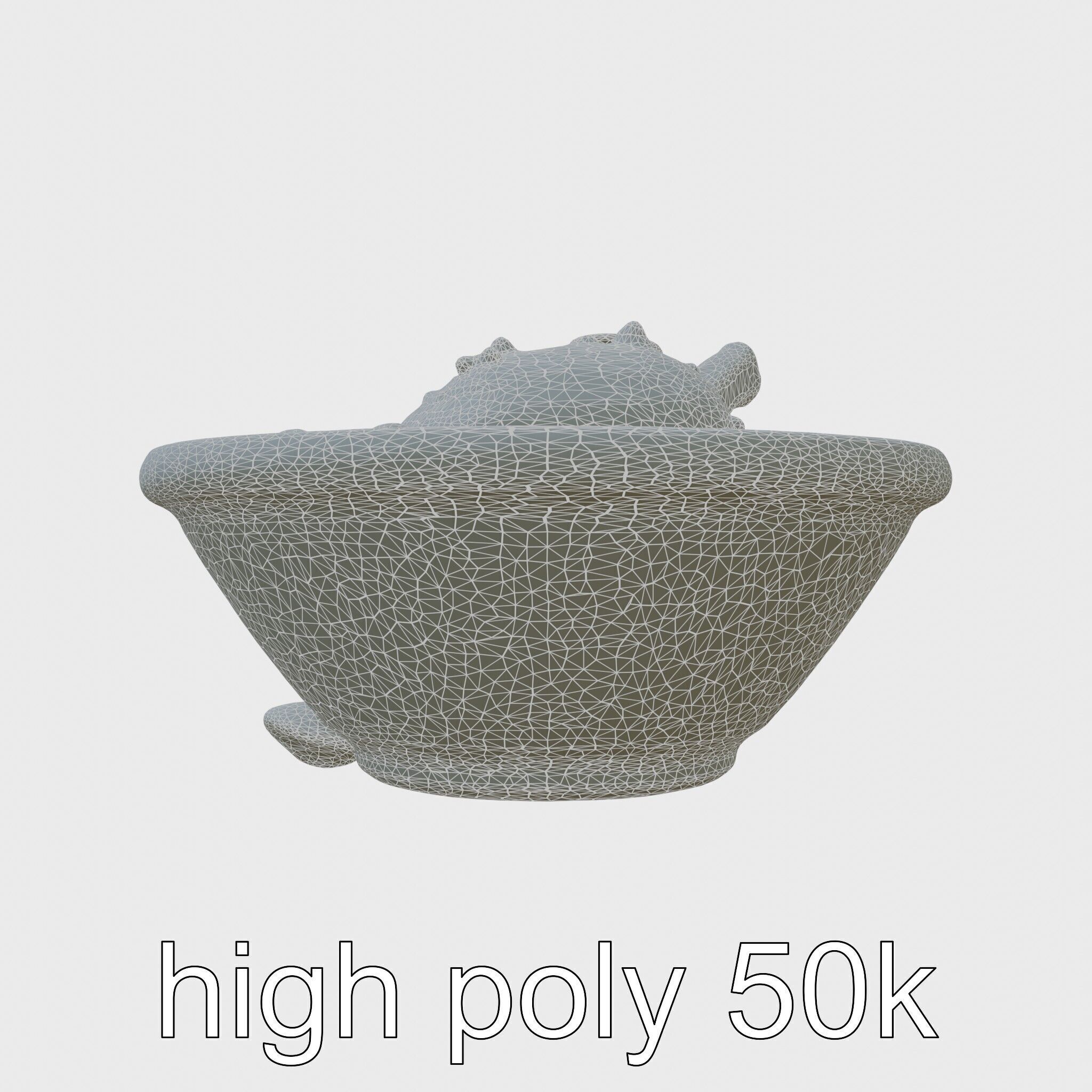 Moroccan Tagine Cooked Lamb Model Pack Low-poly 3D model_19