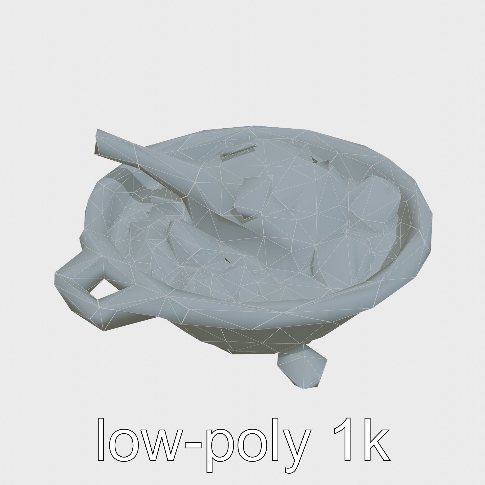 Moroccan Tagine Cooked Lamb Model Pack Low-poly 3D model_30