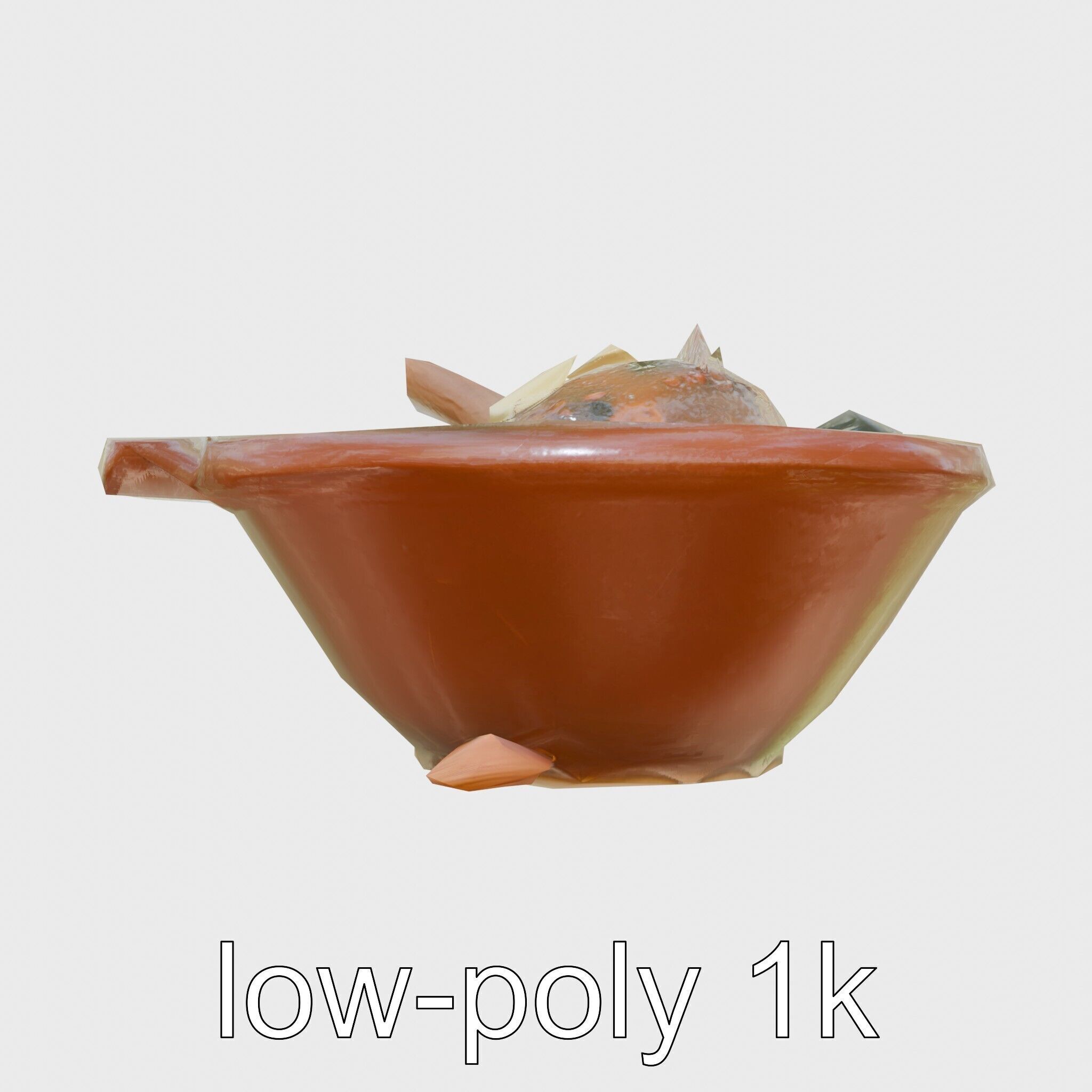 Moroccan Tagine Cooked Lamb Model Pack Low-poly 3D model_17
