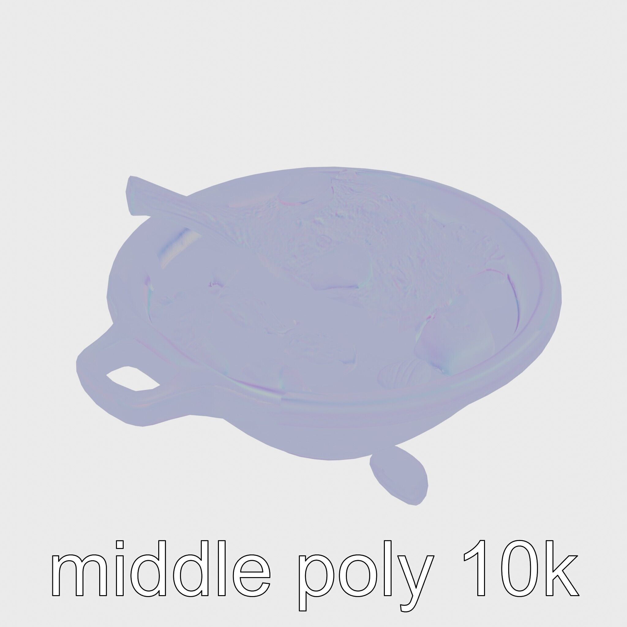 Moroccan Tagine Cooked Lamb Model Pack Low-poly 3D model_18