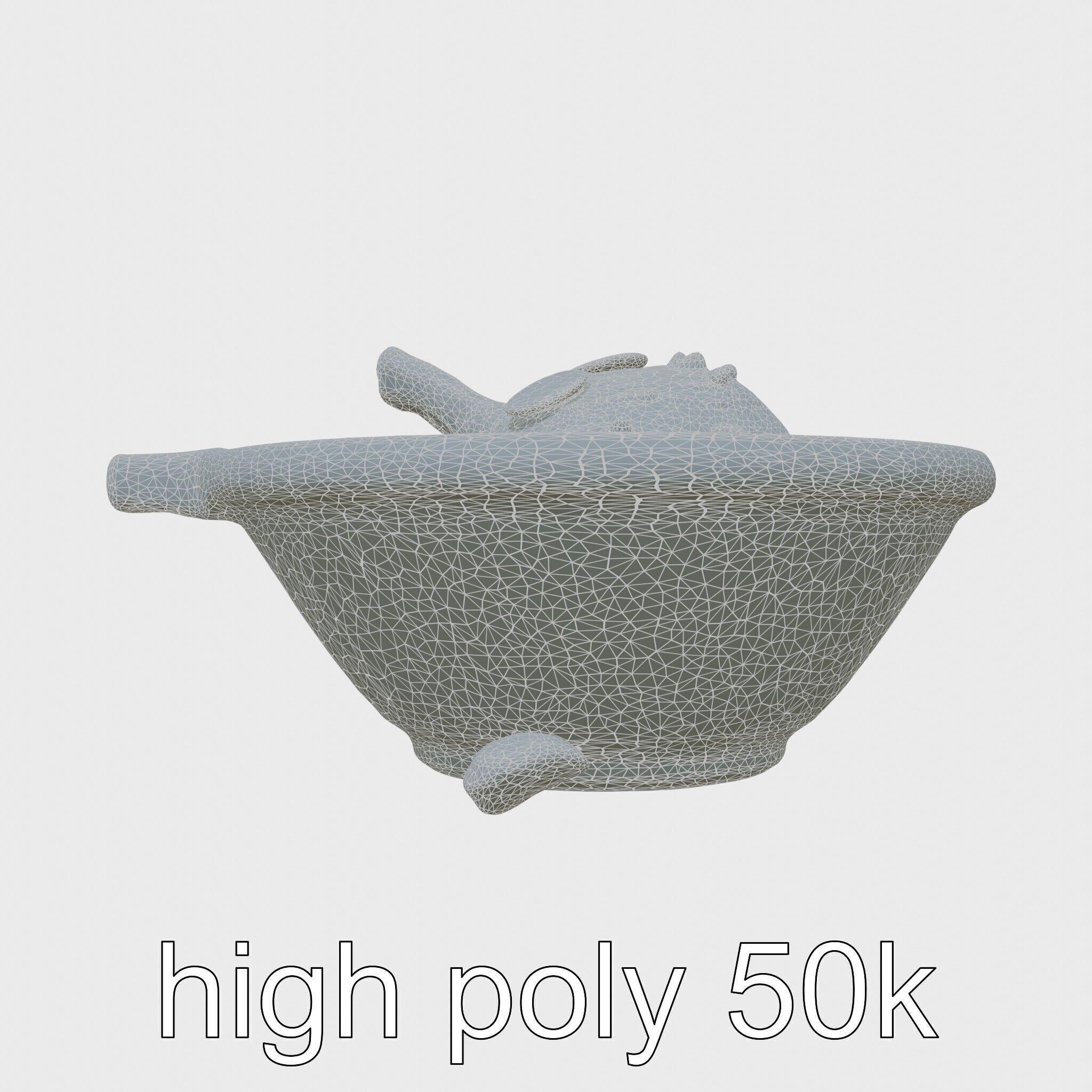 Moroccan Tagine Cooked Lamb Model Pack Low-poly 3D model_27