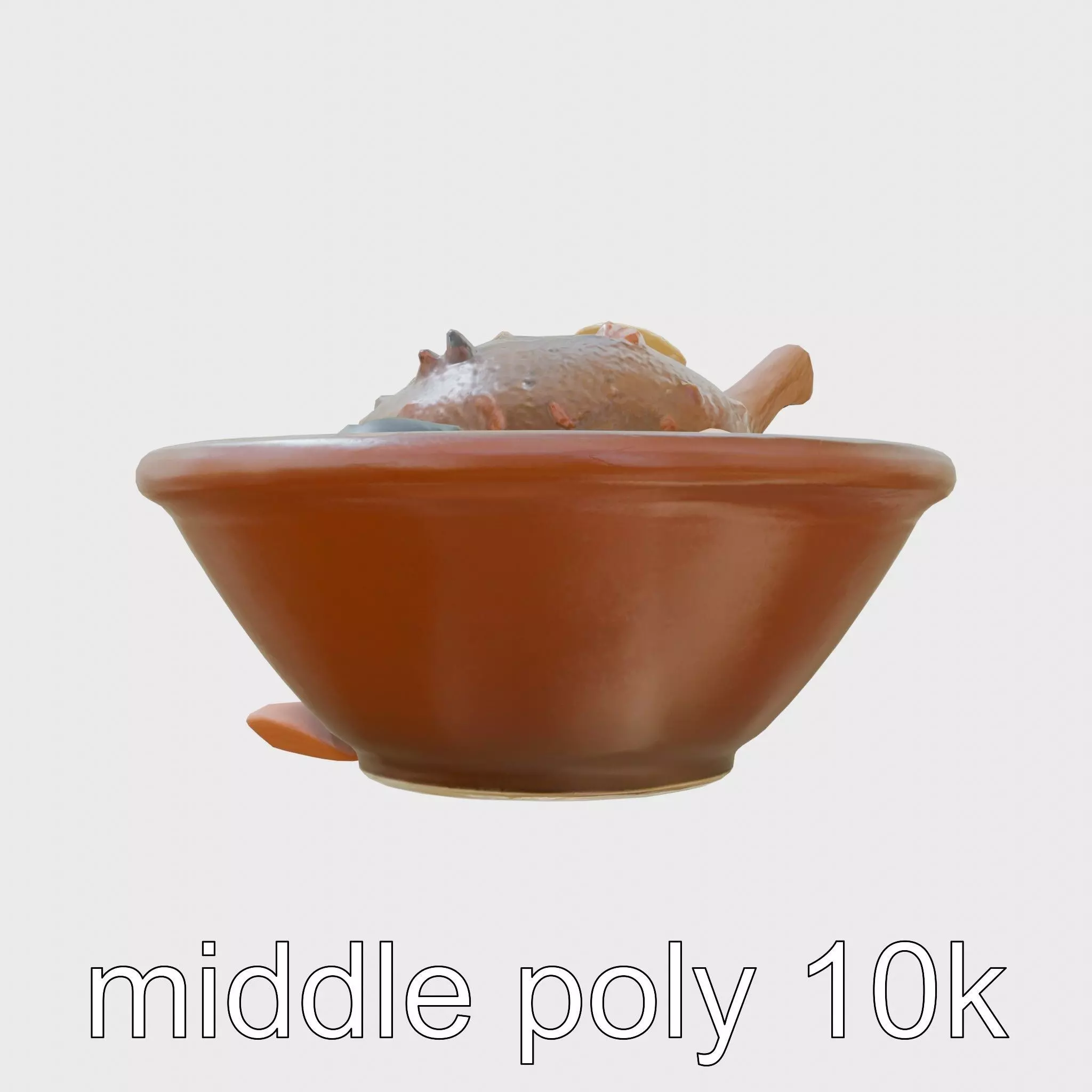 Moroccan Tagine Cooked Lamb Model Pack Low-poly 3D model_0