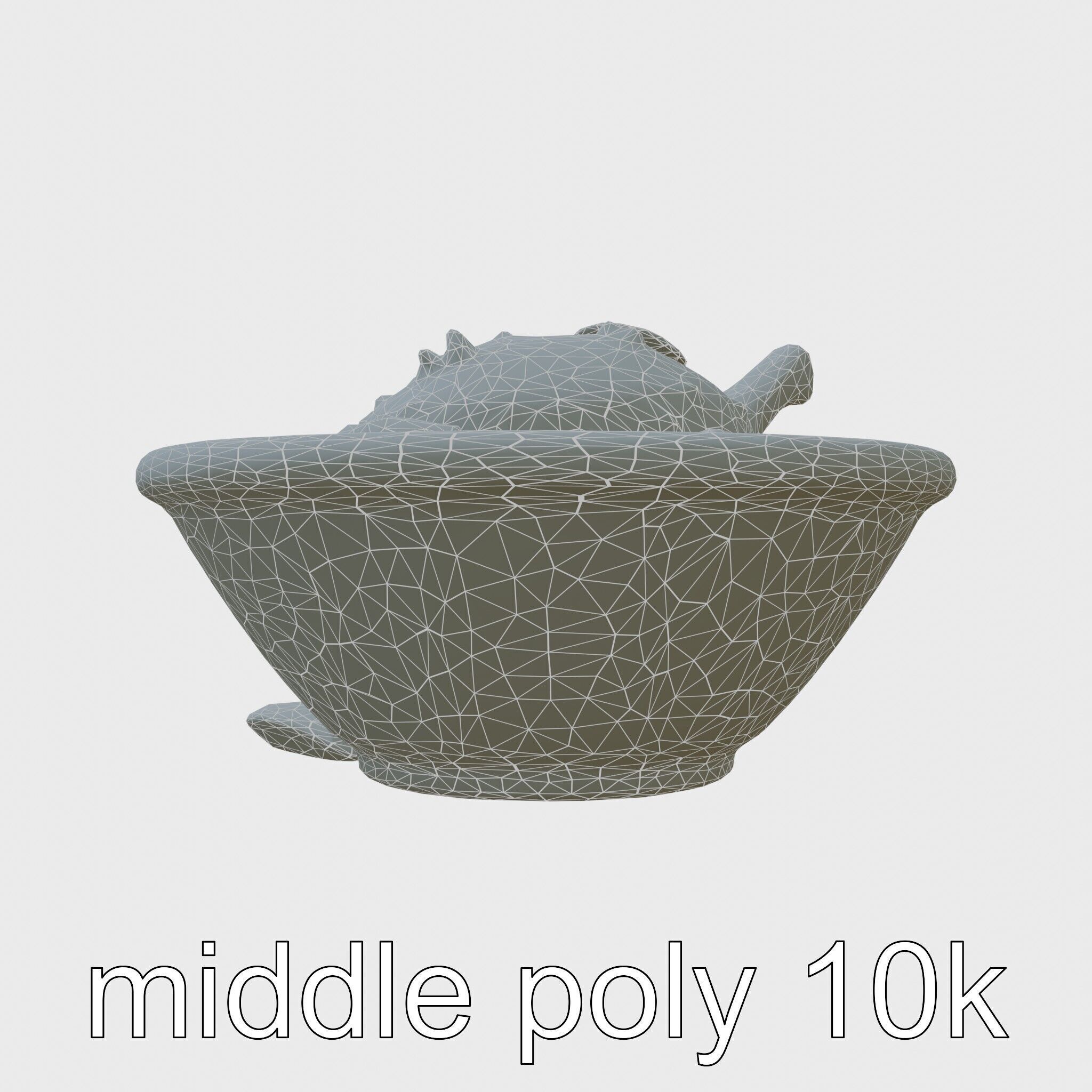 Moroccan Tagine Cooked Lamb Model Pack Low-poly 3D model_9