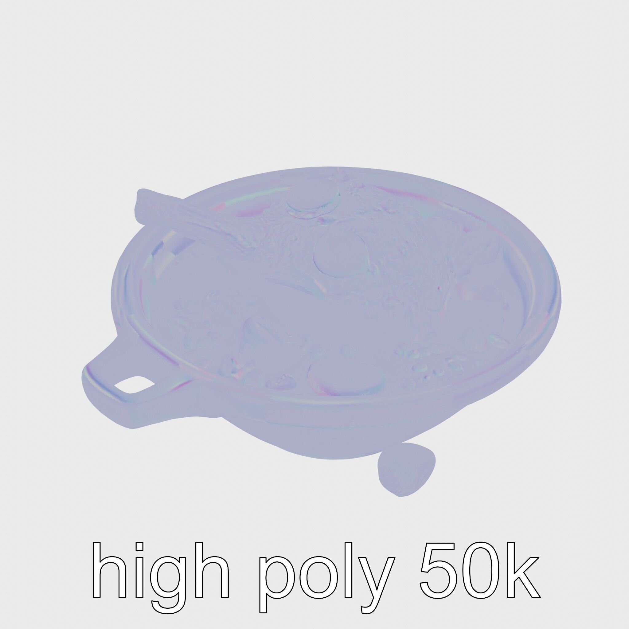 Moroccan Tagine Cooked Lamb Model Pack Low-poly 3D model_15