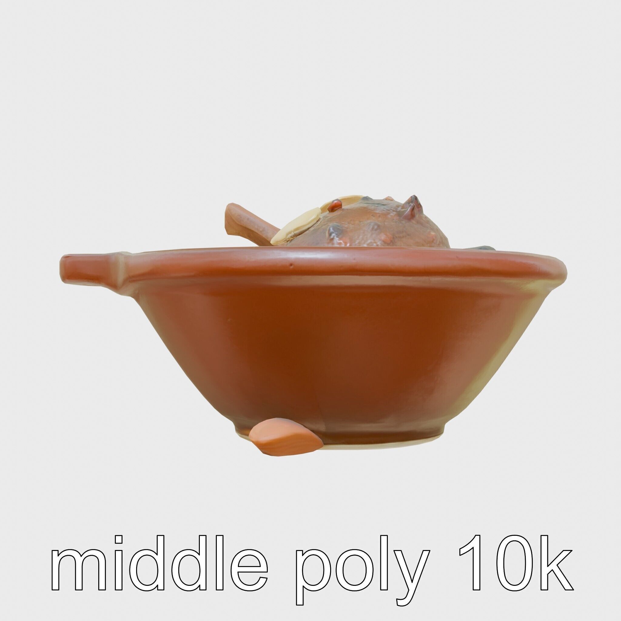 Moroccan Tagine Cooked Lamb Model Pack Low-poly 3D model_20
