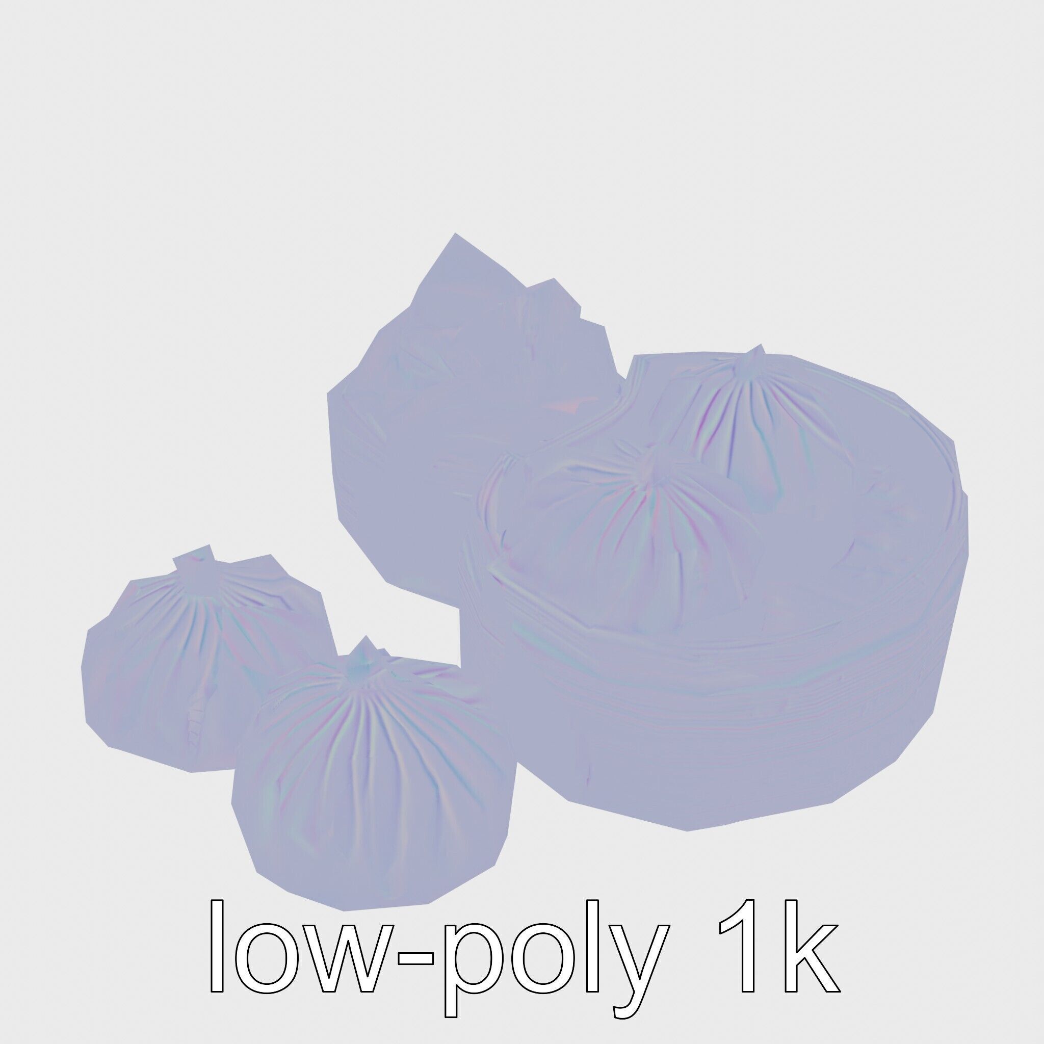 Dim Sum Feast Steamer model pack Low-poly 3D model_14