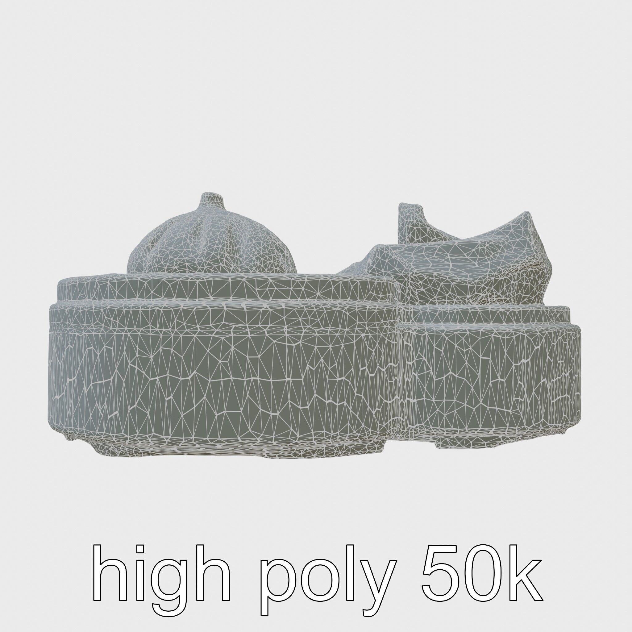 Dim Sum Feast Steamer model pack Low-poly 3D model_8
