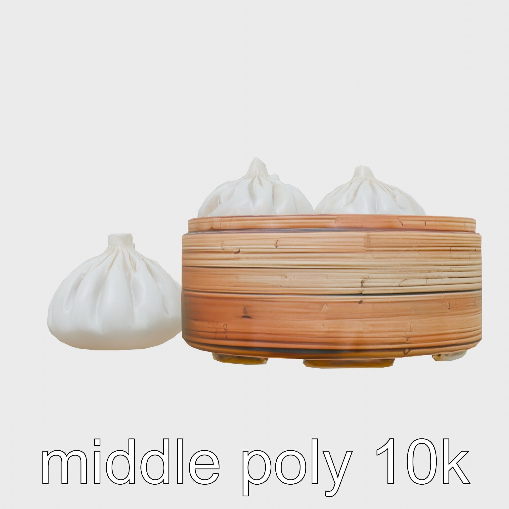 Dim Sum Feast Steamer model pack Low-poly 3D model_20